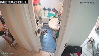 Her toilet is always monitored (bathroom spy camera)