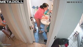 Her toilet is always monitored (bathroom spy camera)