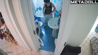 Her bathroom is periodically monitored by someone strange