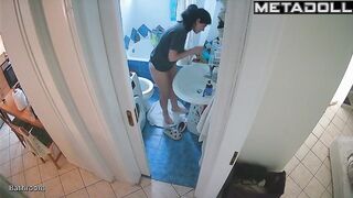 She likes to walk around the house in panties and t-shirt