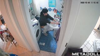 Lady sits on the toilet too much (every day) spy cam