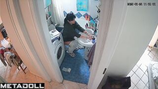 Lady sits on the toilet too much (every day) spy cam