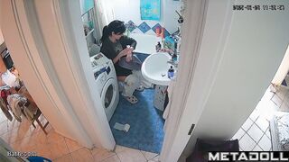 Lady sits on the toilet too much (every day) spy cam