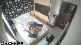 Someone is recording their loud moaning (hidden cam)