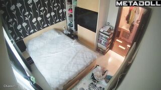 Skinny wife fucked her husband hard in cowgirl position