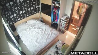 Skinny wife fucked her husband hard in cowgirl position
