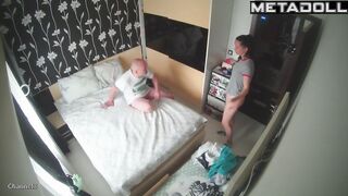 Husband and wife enjoying each other, hidden camera