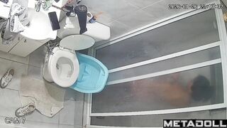 She likes to shower three times a day (pregnant babe)