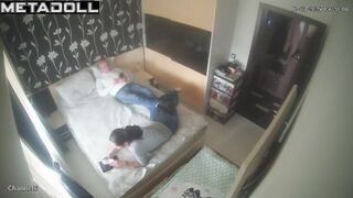 Someone is recording their morning quickies - spy camera