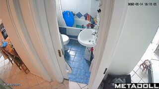 It seems that her ex-husband installed a camera in her bathroom