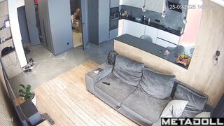 Someone is filming her at home every day, living room tape