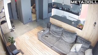 Someone is filming her at home every day, living room tape