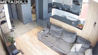 Someone is filming her at home every day, living room tape