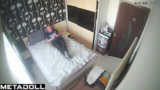 Someone is filming their passionate days in the bedroom 24/7 - spy camera