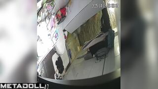 Tattooed slut does not know that her routine under the gaze of people