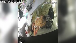 Pretty babe does not know that her routine under the gaze of strangers