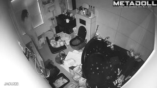 Animal lover peeing after a hard day (bathroom tape)
