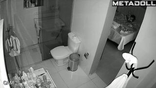 Ex-husband placed a spy device and watched her urinate
