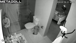 Ex-husband placed a spy device and watched her urinate