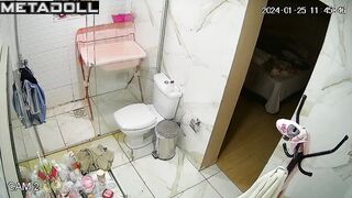 Ex-husband placed a spy device and watched her urinate