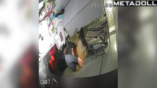 Someone placed a spy device and watched her urinate