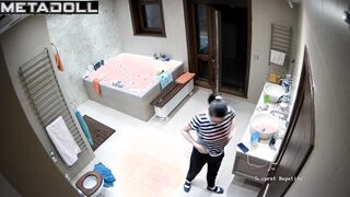 Someone installed a hidden cam in front of the toilet