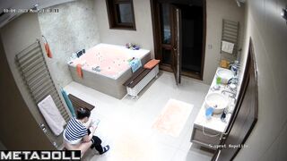Someone installed a hidden cam in front of the toilet
