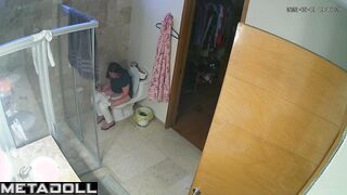 A tiny spy device watches her every day (solo scenes)
