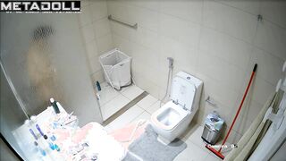 There is a camera hidden in the bathroom (nobody knows about it)