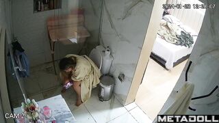 Her toilet routine and nothing else - hot solo tape
