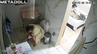 Her toilet routine and nothing else - hot solo tape