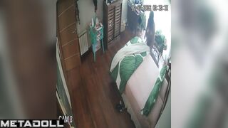 This is her home routine, but it is interesting to strangers