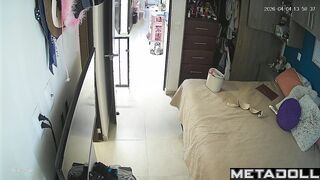 She likes the way she looks today - hidden bedroom tape