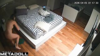 A secret lens watches from inside the hallway mirror