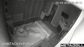 Small camera tracks their movements in the bedroom