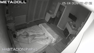 Small camera tracks their movements in the bedroom