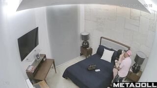 An aroused client happily licks the curvy prostitute's wet pussy