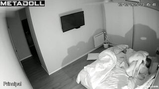 A cunning wife seduced her bearded husband with tender caresses