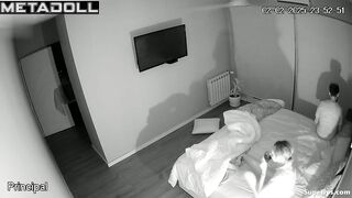 A cunning wife seduced her bearded husband with tender caresses