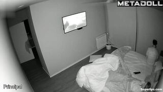 A cunning wife seduced her bearded husband with tender caresses