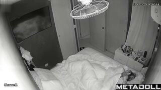 A husband gives his wife a back massage while fucking her at the same time