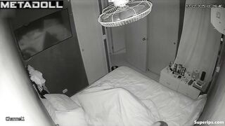 A husband gives his wife a back massage while fucking her at the same time