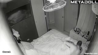 A husband gives his wife a back massage while fucking her at the same time