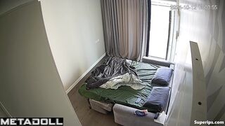 Just look at that milf's seductive boobs peeking out from her open robe