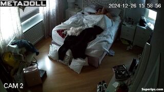 A young guy slides his fingers into his seductive girlfriend's hot pussy
