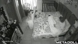 An aroused husband pounces on his overweight wife and fucks her vigorously