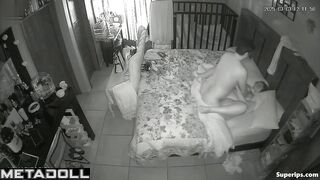 An aroused husband pounces on his overweight wife and fucks her vigorously