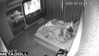 Watching TV together in bed with a busty beauty is bound to lead to sex