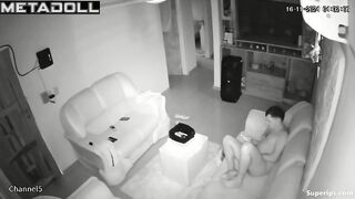 Girl sits down on her naked husband's cock with her sexy butt