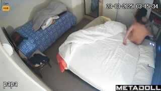 An older man takes great pleasure in fucking his chubby mistress